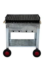 Mth-129 Pervazlı Lama Izgaralı Mangal (4 Tekerlekli) thumbnail 3