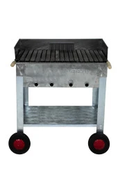 Mth-129 Pervazlı Lama Izgaralı Mangal (4 Tekerlekli) thumbnail 4