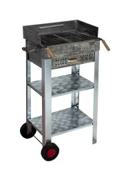 Mth-100 Battal Boy Pervazlı Çekmeceli Maltız Izgaralı Mangal 2 Tekerlekli thumbnail 1