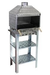 Mth-83 Davlumbazlı Bacalı Maltız Izgaralı Mangal thumbnail 1