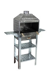 Mth-113 Davlumbazlı Bacalı Kanatlı Çekmeceli Lama Izgaralı Mangal thumbnail 1