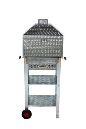 Mth-118 Davlumbazlı Bacalı Çekmeceli Maltız Izgaralı Mangal (2 Tekerlekli) thumbnail 1