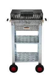 Mth-97 Battal Boy Pervazlı Çekmeceli Lama Izgaralı Mangal (4 Tekerlekli) thumbnail 4