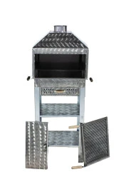 Mth-118 Davlumbazlı Bacalı Çekmeceli Maltız Izgaralı Mangal (2 Tekerlekli) thumbnail 2