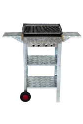 Mth-76 Battal Boy Pervazlı Kanatlı Maltız Izgaralı Mangal (2 Tekerlekli) thumbnail 2