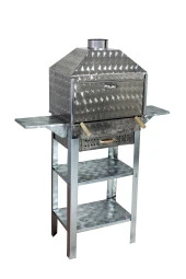 Mth-113 Davlumbazlı Bacalı Kanatlı Çekmeceli Lama Izgaralı Mangal thumbnail 3