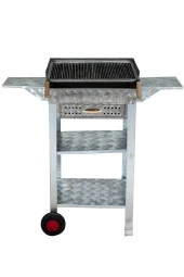 Mth-106 Battal Boy Pervazlı Kanatlı Çekmeceli Maltız Izgaralı Mangal (2 Tekerlekli) thumbnail 3