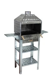 Mth-114 Davlumbazlı Bacalı Kanatlı Çekmeceli Maltız Izgaralı Mangal thumbnail 3