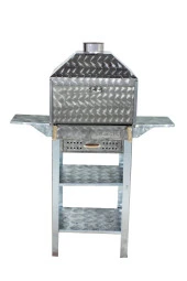 Mth-114 Davlumbazlı Bacalı Kanatlı Çekmeceli Maltız Izgaralı Mangal thumbnail 4