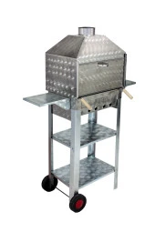 Mth-88 Davlumbazlı Bacalı Kanatlı Maltız Izgaralı Mangal (2 Tekerlekli) thumbnail 4