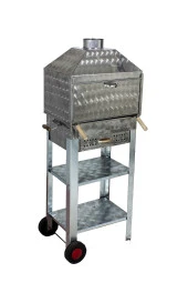 Mth-118 Davlumbazlı Bacalı Çekmeceli Maltız Izgaralı Mangal (2 Tekerlekli) thumbnail 4