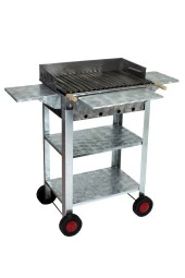 Mth-13 Lüx Kanatlı Battal Boy Pervazlı Lama Izgaralı Mangal (4 Tekerlekli) thumbnail 1