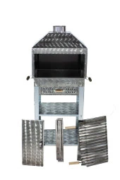 Mth-119 Davlumbazlı Bacalı Çekmeceli Lama Izgaralı Mangal thumbnail 2