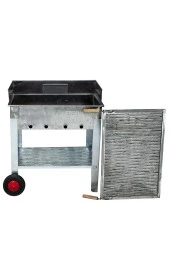 Mth-132 Pervazlı Maltızızgaralı Mangal (2 Tekerlekli) thumbnail 1