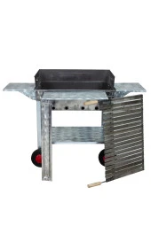 Mth-135 Lüx Kanatlı Pervazlı Lama Izgaralı Mangal (4 Tekerlekli) thumbnail 1