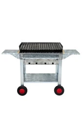 Mth-135 Lüx Kanatlı Pervazlı Lama Izgaralı Mangal (4 Tekerlekli) thumbnail 2