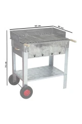 Mth-131 Pervazlı Lama Izgaralı Mangal (2 Tekerlekli) thumbnail 2