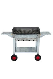 Mth-135 Lüx Kanatlı Pervazlı Lama Izgaralı Mangal (4 Tekerlekli) thumbnail 3