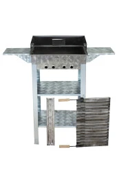 Mth-77 Battal Boy Pervazlı Kanatlı Lama Izgaralı Mangal thumbnail 3