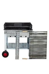 Mth-131 Pervazlı Lama Izgaralı Mangal (2 Tekerlekli) thumbnail 3