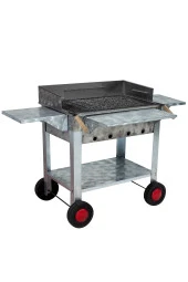 Mth-136 Lüx Kanatlı Pervazlı Maltız Izgaralı Mangal (4 Tekerlekli) thumbnail 3