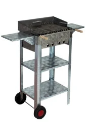 Mth-75 Battal Boy Pervazlı Kanatlı Lama Izgaralı Mangal (2 Tekerlekli) thumbnail 2