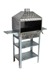 Mth-60 Davlumbazlı Bacalı Kanatlı Çekmeceli Maltız Izgaralı Mangal thumbnail 1