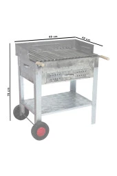 Mth-151 Çekmeceli Pervazlı Lama Izgaralı Mangal (2 Tekerlekli) thumbnail 3