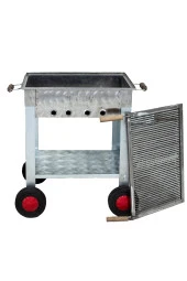 Mth-162 Maltız Izgaralı Mangal (4 Tekerlekli) thumbnail 1