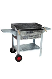 Mth-158 Pervazlı Kanatlı Çekmeceli Maltız Izgaralı Mangal (2 Tekerlekli) thumbnail 2