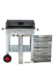 Mth-169 Pervazlı Lama Izgaralı Mangal (2 Tekerlekli) thumbnail 1