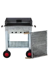 Mth-168 Pervazlı Maltız Izgaralı Mangal (4 Tekerlekli) thumbnail 2