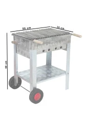 Mth-163 Lama Izgaralı Mangal (2 Tekerlekli) thumbnail 2