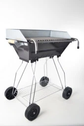 Mangalsepetim 1038 Tekerlekli Seyyar Ayaklı Köfteci Mangal 35x70 thumbnail 4