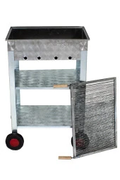 Mth-6 Battal Boy Maltız Izgaralı Mangal (4 Teerlekli) thumbnail 3