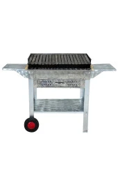 Mth-157 Pervazlı Kanatlı Çekmeceli Lama Izgaralı Mangal (2 Tekerlekli) thumbnail 3