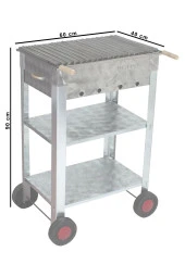 Mth-5 Battal Boy Lama Izgaralı Mangal (4 Tekerlekli) thumbnail 3