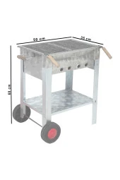 Mth-164 Maltız Izgaralı Mangal (2 Tekerlekli) thumbnail 4