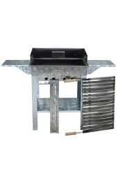 Mth-177 Pervazlı Kanatlı Lama Izgaralı Mangal thumbnail 1