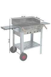 Mth-176 Pervazlı Kanatlı Maltız Izgaralı Mangal (2 Tekerlekli) thumbnail 1