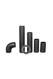 Mat Siyah Emaye Soba Borusu 70 Cm 1.kalite 0.40mm. One Size Tek Boy - 1