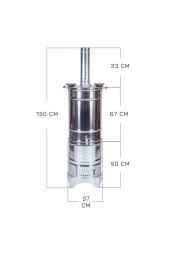 Battal Boy 60 Litre 3 Demlikli Semaver Mth-561 - 3