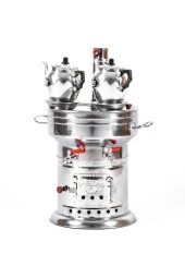 Semaver 2 Adet Alüminyum Demlik 12 Litre thumbnail 3