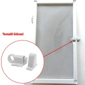 Pencere Kapı Sineklik Kapama Çarpma Kilit Plastik Pratik Tutucu Pimapen PVC Aparat 2 Adet - 3