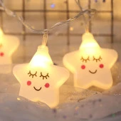 Smile Yıldız Led Işık İp tipi Dekoratif Hediye 10lu 200cm - 3