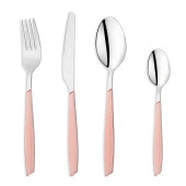 Schafer Mona 24 Parça Çatal Kaşık Bıçak Takımı-Pembe - 2