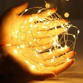 Nettenevime Peri Led Aydınlatma 3 Fonksiyonlu İp Tipi Işık Kendinden Pilli 3 Metre - 1