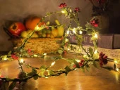 Nettenevime Led Kokina Sarmaşık Işıklı Yapay Sarmaşık Yılbaşı Çiçeği ve Peri Led 300cm - 2