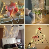 Nettenevime Peri Led Aydınlatma 3 Fonksiyonlu İp Tipi Işık Kendinden Pilli 3 Metre - 6