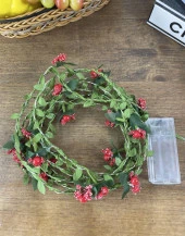 Nettenevime Led Kokina Sarmaşık Işıklı Yapay Sarmaşık Yılbaşı Çiçeği ve Peri Led 300cm - 7